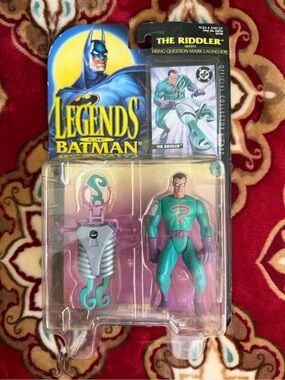 Vintage Kenner 1995 Legends Of Batman The Riddler Firing Question Mark Launcher